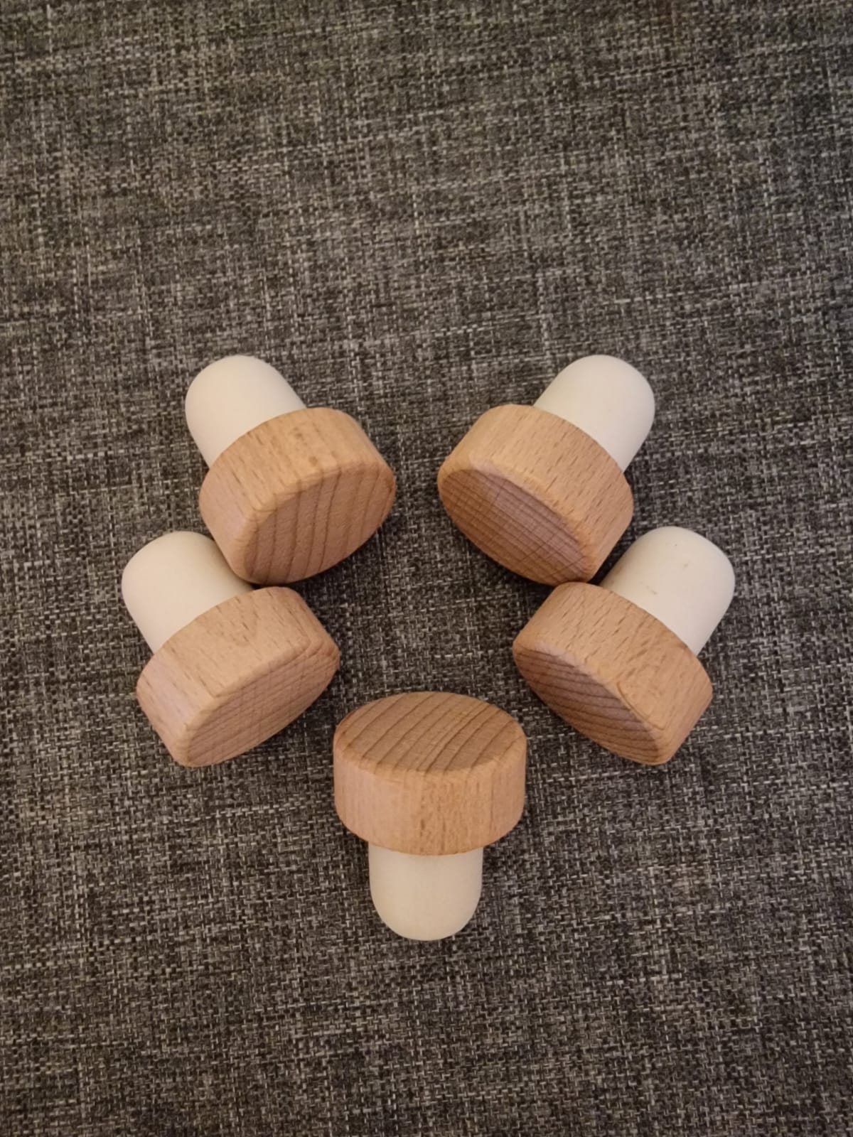 Bamboo Wine Bottle Toppers