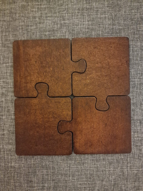 4 Piece Puzzle Coasters